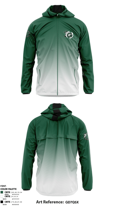 Guilford High School Soccer 56944773 Windbreaker - 1