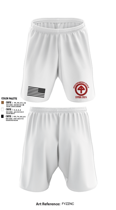 HHC 1-114 Infantry Brigade 59777131 Athletic Shorts With Pockets - 5