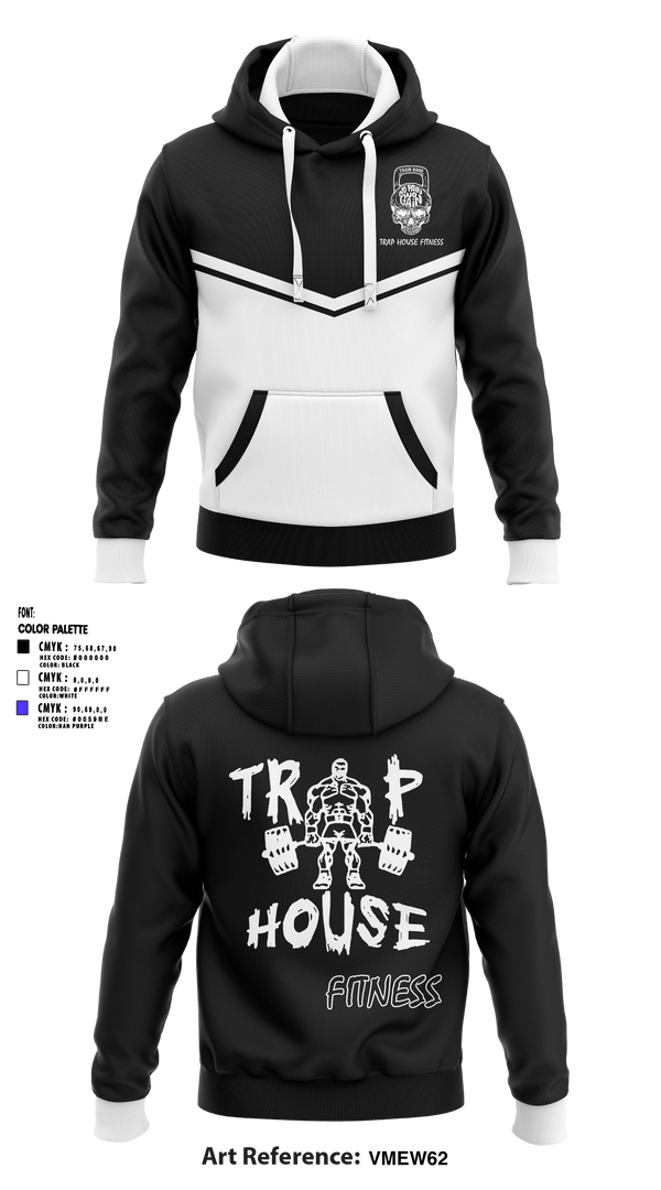 Hoodie, Trap House Fitness, Spirit Store, Teamtime, Team time, sublimation, custom sports apparel, team uniforms, spirit wear, spiritwear, sports uniforms, custom shirts, team store, custom team store, fundraiser sports, apparel fundraiser