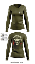C-CO 1-27 1st PLT BLACKBEARD 676518 Women's Long Sleeve V-neck Shirt - 51