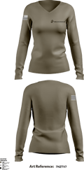 Marines 60974738 Women's Long Sleeve V-neck Shirt - 1