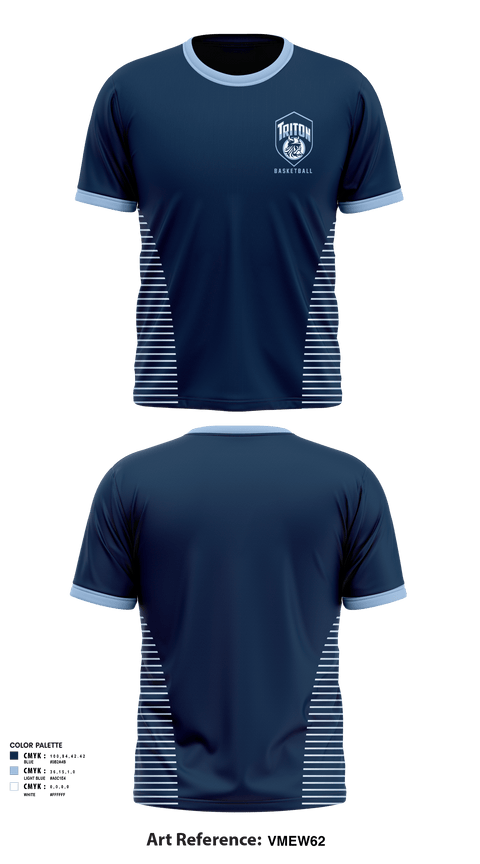 Short Sleeve Performance Shirt, Triton Youth Basketball, Men's Basketball, Teamtime, Team time, sublimation, custom sports apparel, team uniforms, spirit wear, spiritwear, sports uniforms, custom shirts, team store, custom team store, fundraiser sports, apparel fundraiser
