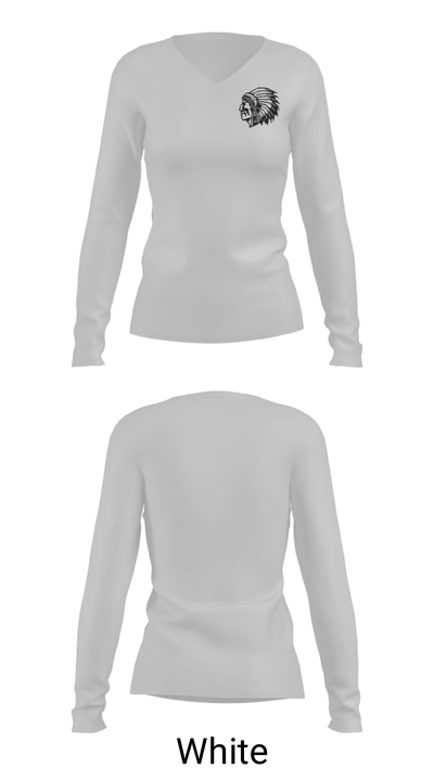 Oriskany High School Cross Country 43342271 Women's Long Sleeve V-neck Shirt - 30