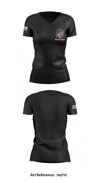 Women's Short Sleeve Vneck Shirt, Santiam Christian School Wrestling, Wrestling, Teamtime, Team time, sublimation, custom sports apparel, team uniforms, spirit wear, spiritwear, sports uniforms, custom shirts, team store, custom team store, fundraiser sports, apparel fundraiser