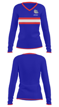 Ramona High School Cheer 63136049 Women's Long Sleeve V-neck Shirt - 18
