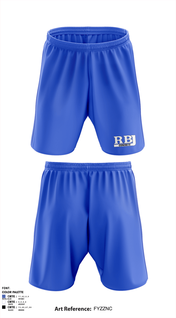 Athletic Shorts With Pockets, RBJ Concrete, , Teamtime, Team time, sublimation, custom sports apparel, team uniforms, spirit wear, spiritwear, sports uniforms, custom shirts, team store, custom team store, fundraiser sports, apparel fundraiser