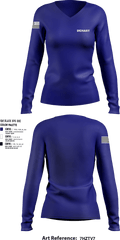 Dehart 1698018 Women's Long Sleeve V-neck Shirt - 1