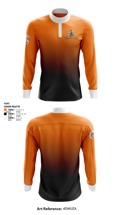 Crab Orchard High School Volleyball 29097988 Quarter Zip Jacket - 1
