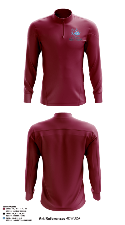 Baldwin High School 30634360 Quarter Zip Jacket - 6