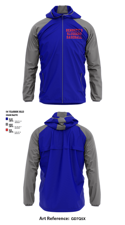 Bennett’s Sluggers 49224292 Windbreaker - 1