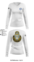 Chaplain Corps 559157 Women's Long Sleeve V-neck Shirt - 2