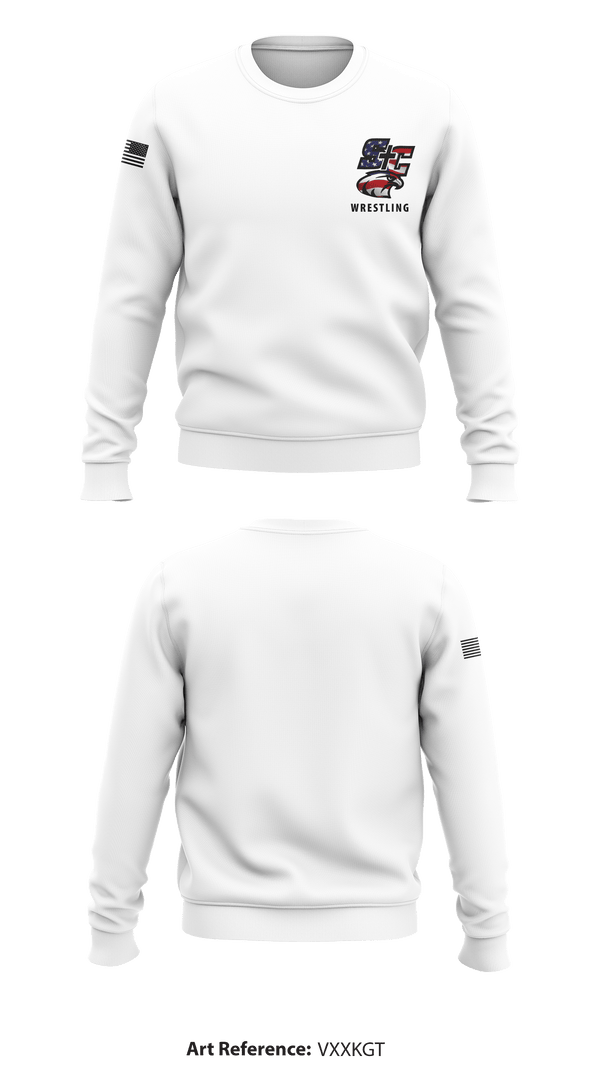 Crew Neck Sweatshirt, Santiam Christian School Wrestling, Wrestling, Teamtime, Team time, sublimation, custom sports apparel, team uniforms, spirit wear, spiritwear, sports uniforms, custom shirts, team store, custom team store, fundraiser sports, apparel fundraiser