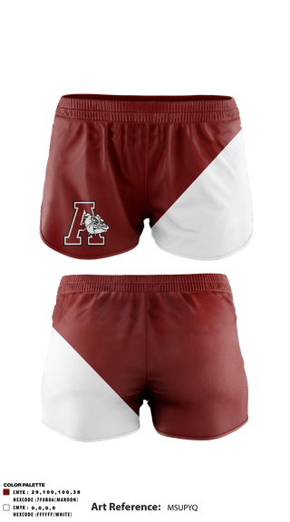 Track Shorts, Anniston High School, Spirit Store, Teamtime, Team time, sublimation, custom sports apparel, team uniforms, spirit wear, spiritwear, sports uniforms, custom shirts, team store, custom team store, fundraiser sports, apparel fundraiser