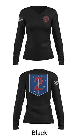 Women's Long Sleeve Vneck Shirt, , Marines, Teamtime, Team time, sublimation, custom sports apparel, team uniforms, spirit wear, spiritwear, sports uniforms, custom shirts, team store, custom team store, fundraiser sports, apparel fundraiser