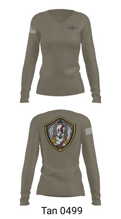 160th SOAR 82745757 Women's Long Sleeve V-neck Shirt - 41