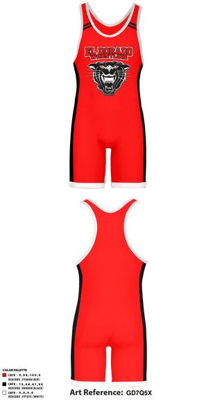 Wrestling Singlet, El Dorado High School Wrestling, Wrestling, Teamtime, Team time, sublimation, custom sports apparel, team uniforms, spirit wear, spiritwear, sports uniforms, custom shirts, team store, custom team store, fundraiser sports, apparel fundraiser