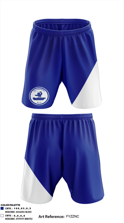Nelson Island High School 24066832 Athletic Shorts With Pockets - 1