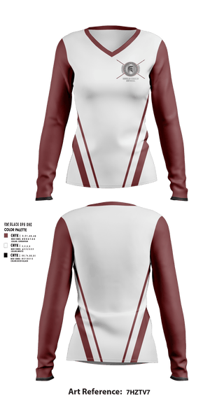 Women's Long Sleeve Vneck Shirt, Douglas High School Softball, Softball, Teamtime, Team time, sublimation, custom sports apparel, team uniforms, spirit wear, spiritwear, sports uniforms, custom shirts, team store, custom team store, fundraiser sports, apparel fundraiser