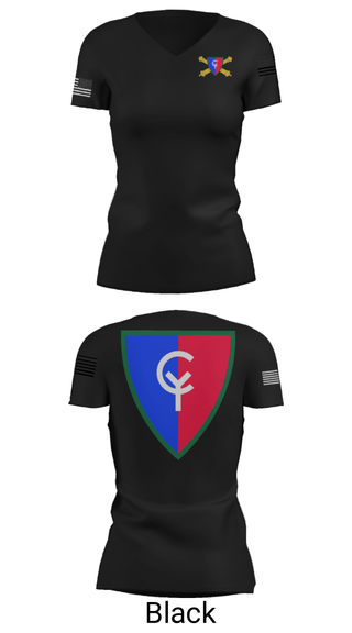 Women's Short Sleeve Vneck Shirt, , National Guard, Teamtime, Team time, sublimation, custom sports apparel, team uniforms, spirit wear, spiritwear, sports uniforms, custom shirts, team store, custom team store, fundraiser sports, apparel fundraiser