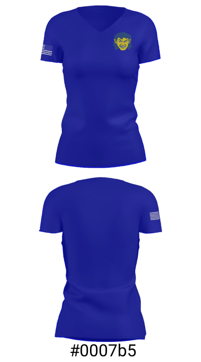 Harrison Goblins 97056479 Women's Short Sleeve V-neck Shirt - 21