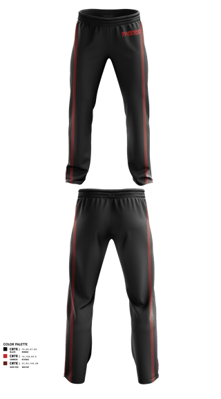 Sweatpants, Tigers, Men's Basketball, Teamtime, Team time, sublimation, custom sports apparel, team uniforms, spirit wear, spiritwear, sports uniforms, custom shirts, team store, custom team store, fundraiser sports, apparel fundraiser