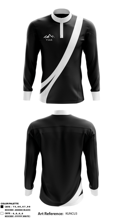 Yukon Schools Athletic Association 1146162 Quarter Zip Jacket - 1