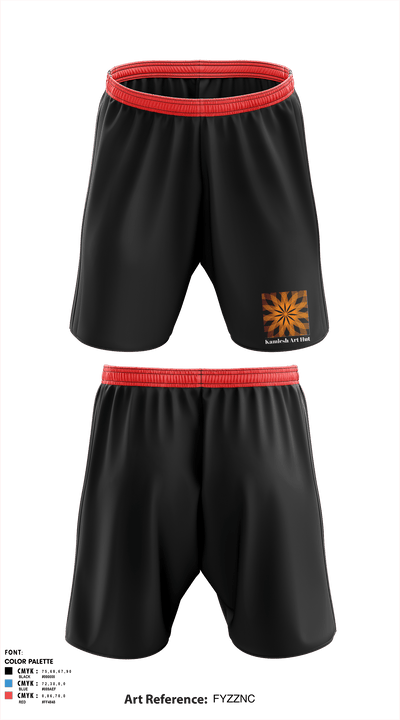 Kamlesh Art Hut 2608676 Athletic Shorts With Pockets - 1