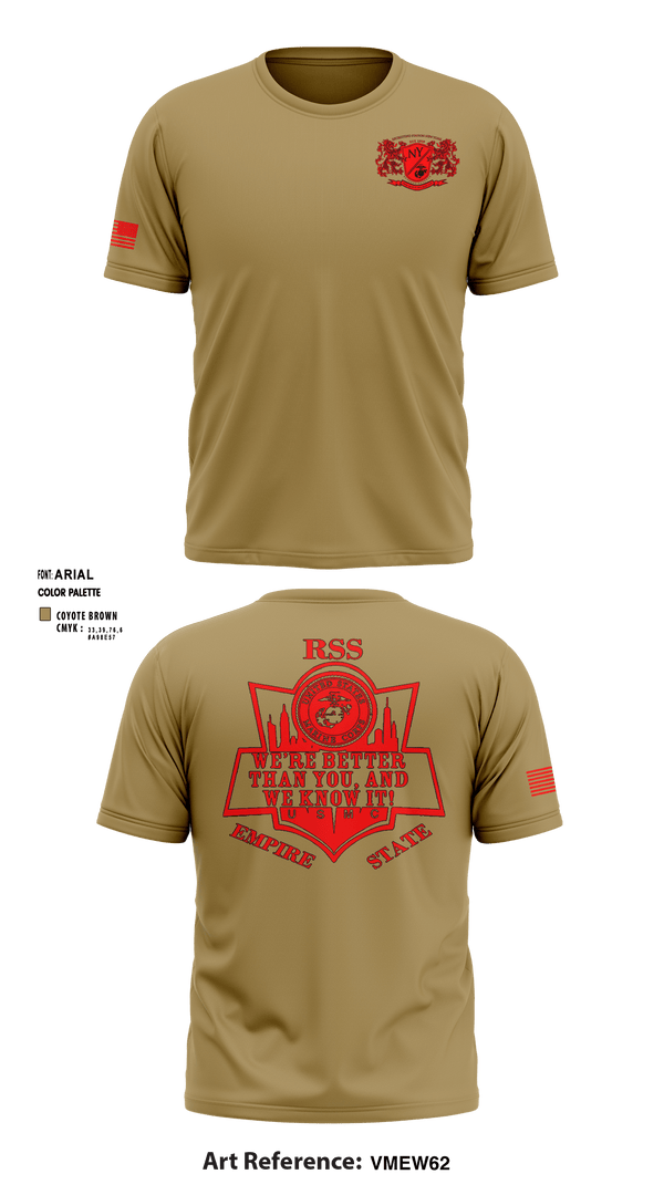 Short Sleeve Performance Shirt, RSS EMPIRE STATE, Marines, Teamtime, Team time, sublimation, custom sports apparel, team uniforms, spirit wear, spiritwear, sports uniforms, custom shirts, team store, custom team store, fundraiser sports, apparel fundraiser