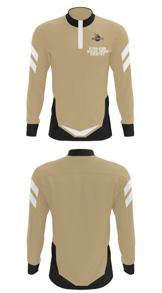 Quarter Zip Jacket, Kuna High School Cross Country, Cross Country, Teamtime, Team time, sublimation, custom sports apparel, team uniforms, spirit wear, spiritwear, sports uniforms, custom shirts, team store, custom team store, fundraiser sports, apparel fundraiser