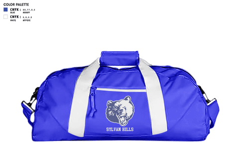 Duffle Bag, Sylvan Hills Middle School Basketball, Women's Basketball, Teamtime, Team time, sublimation, custom sports apparel, team uniforms, spirit wear, spiritwear, sports uniforms, custom shirts, team store, custom team store, fundraiser sports, apparel fundraiser