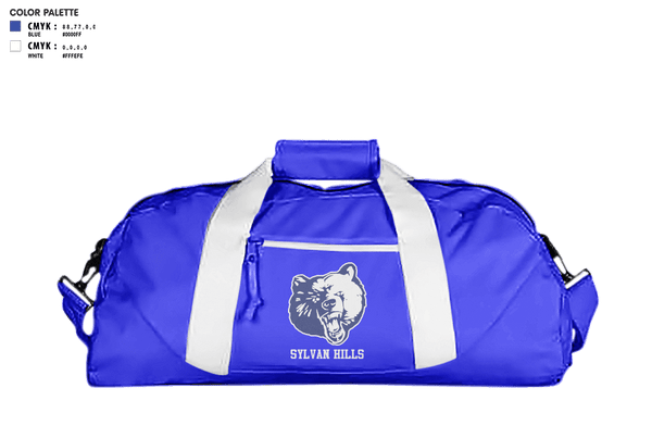 Duffle Bag, Sylvan Hills Middle School Basketball, Women's Basketball, Teamtime, Team time, sublimation, custom sports apparel, team uniforms, spirit wear, spiritwear, sports uniforms, custom shirts, team store, custom team store, fundraiser sports, apparel fundraiser
