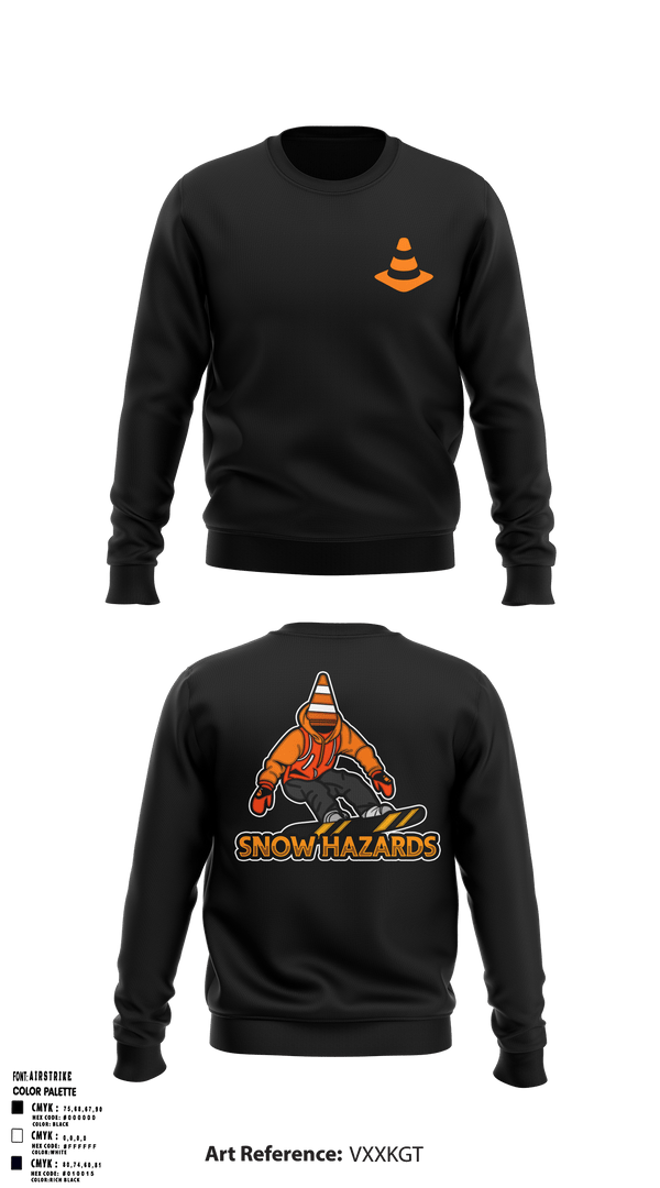 Crew Neck Sweatshirt, Hazardous, , Teamtime, Team time, sublimation, custom sports apparel, team uniforms, spirit wear, spiritwear, sports uniforms, custom shirts, team store, custom team store, fundraiser sports, apparel fundraiser