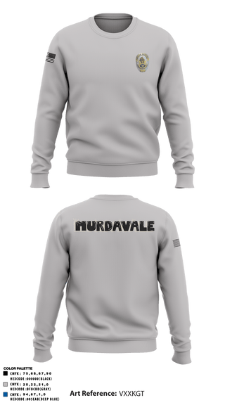 Crew Neck Sweatshirt, , Police, Teamtime, Team time, sublimation, custom sports apparel, team uniforms, spirit wear, spiritwear, sports uniforms, custom shirts, team store, custom team store, fundraiser sports, apparel fundraiser