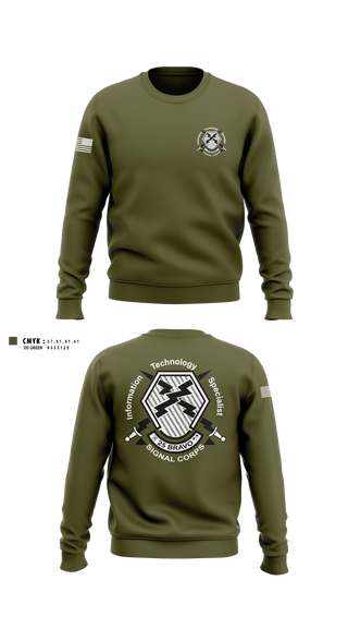 Crew Neck Sweatshirt, 25 Bravo, Army, Teamtime, Team time, sublimation, custom sports apparel, team uniforms, spirit wear, spiritwear, sports uniforms, custom shirts, team store, custom team store, fundraiser sports, apparel fundraiser
