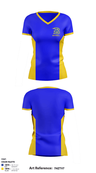 Women's Short Sleeve Vneck Shirt, Bonduel Youth Softball League, Softball, Teamtime, Team time, sublimation, custom sports apparel, team uniforms, spirit wear, spiritwear, sports uniforms, custom shirts, team store, custom team store, fundraiser sports, apparel fundraiser