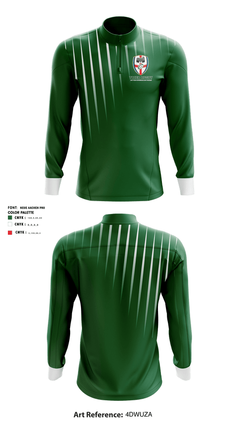 Quarter Zip Jacket, Trier Rugby, Rugby, Teamtime, Team time, sublimation, custom sports apparel, team uniforms, spirit wear, spiritwear, sports uniforms, custom shirts, team store, custom team store, fundraiser sports, apparel fundraiser