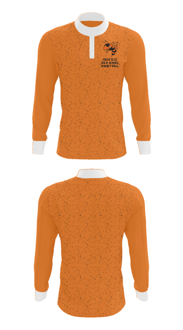Quarter Zip Jacket, Coalfield High School Basketball, Women's Basketball, Teamtime, Team time, sublimation, custom sports apparel, team uniforms, spirit wear, spiritwear, sports uniforms, custom shirts, team store, custom team store, fundraiser sports, apparel fundraiser