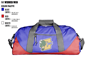 Duffle Bag, Carmel High School, Spirit Store, Teamtime, Team time, sublimation, custom sports apparel, team uniforms, spirit wear, spiritwear, sports uniforms, custom shirts, team store, custom team store, fundraiser sports, apparel fundraiser