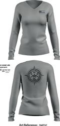 Jaimie Cox Foundation 83768320 Women's Long Sleeve V-neck Shirt - 7