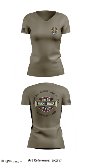 Women's Short Sleeve Vneck Shirt, MCPOD-XVIII Airborne Corps, Army, Teamtime, Team time, sublimation, custom sports apparel, team uniforms, spirit wear, spiritwear, sports uniforms, custom shirts, team store, custom team store, fundraiser sports, apparel fundraiser