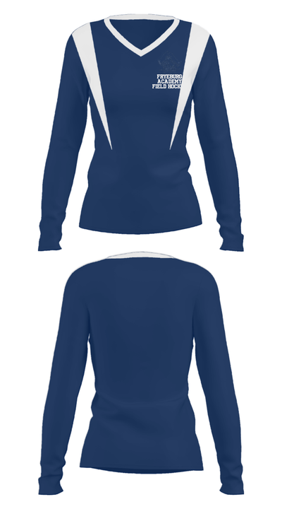 Fryeburg Academy Field Hockey 61621471 Women's Long Sleeve V-neck Shirt - 10