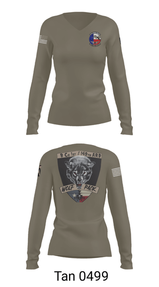 Women's Long Sleeve Vneck Shirt, 449th, Army, Teamtime, Team time, sublimation, custom sports apparel, team uniforms, spirit wear, spiritwear, sports uniforms, custom shirts, team store, custom team store, fundraiser sports, apparel fundraiser