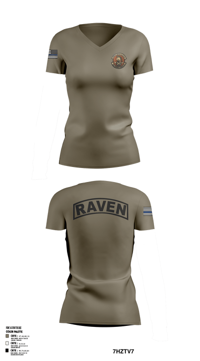 436 SFS DOVER AFB 5343249 Women's Short Sleeve V-neck Shirt - 49