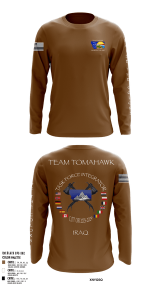 Long Sleeve Performance Shirt, 1889th RSG, Army, Teamtime, Team time, sublimation, custom sports apparel, team uniforms, spirit wear, spiritwear, sports uniforms, custom shirts, team store, custom team store, fundraiser sports, apparel fundraiser