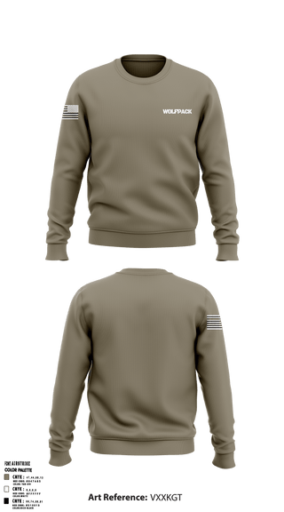 Crew Neck Sweatshirt, , Army, Teamtime, Team time, sublimation, custom sports apparel, team uniforms, spirit wear, spiritwear, sports uniforms, custom shirts, team store, custom team store, fundraiser sports, apparel fundraiser