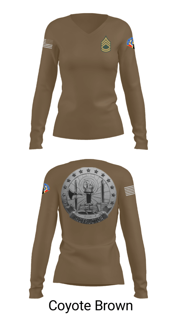 Women's Long Sleeve Vneck Shirt, , Army, Teamtime, Team time, sublimation, custom sports apparel, team uniforms, spirit wear, spiritwear, sports uniforms, custom shirts, team store, custom team store, fundraiser sports, apparel fundraiser