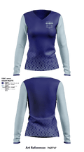 Dorman High School Golf 69976205 Women's Long Sleeve V-neck Shirt - 1