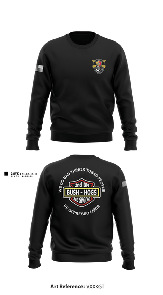 Crew Neck Sweatshirt, MCPOD-XVIII Airborne Corps, Army, Teamtime, Team time, sublimation, custom sports apparel, team uniforms, spirit wear, spiritwear, sports uniforms, custom shirts, team store, custom team store, fundraiser sports, apparel fundraiser