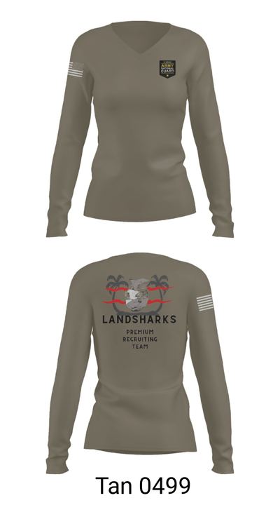 22ND RRB 50594442 Women's Long Sleeve V-neck Shirt - 39