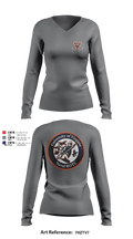 University of Virginia NROTC 91641380 Women's Long Sleeve V-neck Shirt - 1